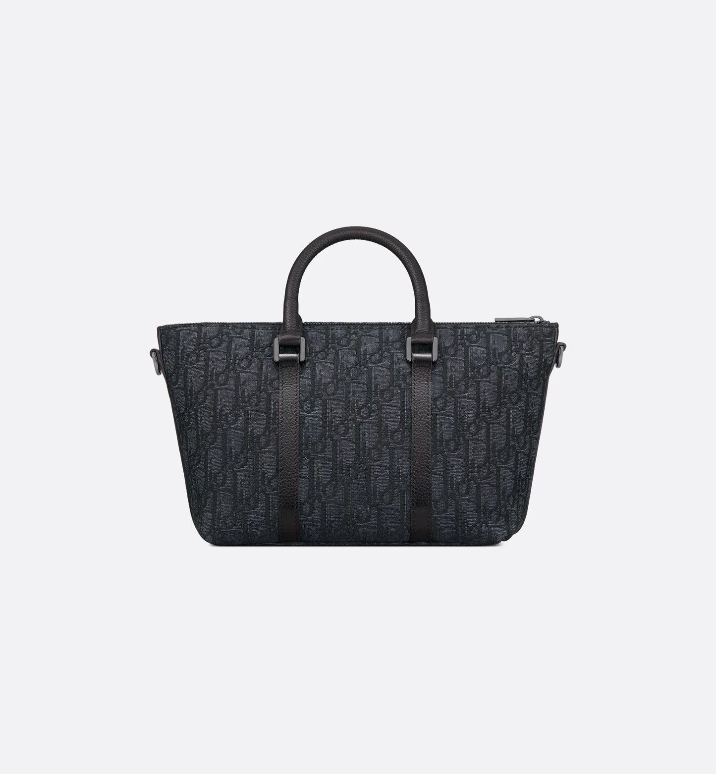 Weekender 25 Black Oblique Jacquard and grained calfskin