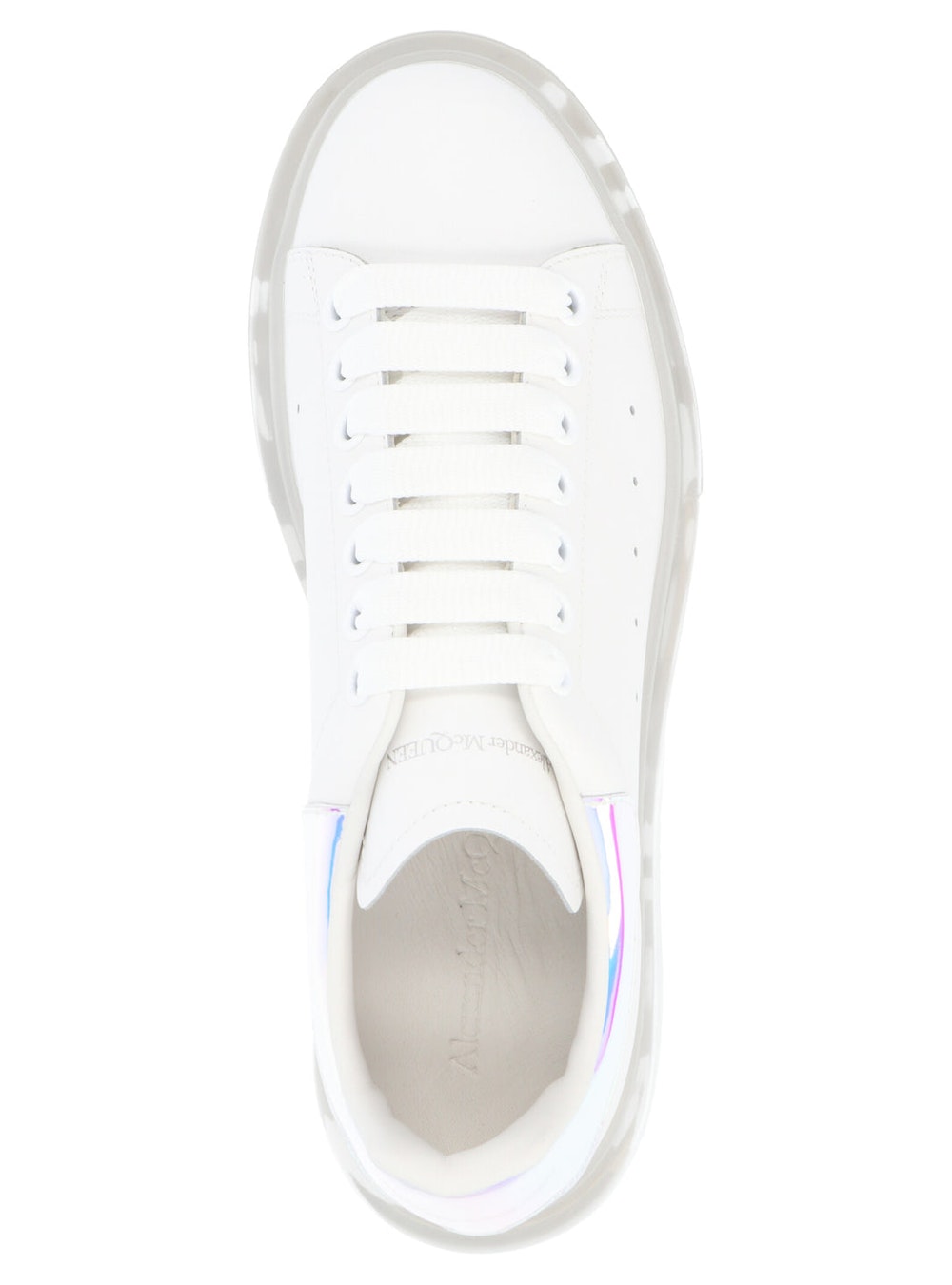 Oversized in White Gum Holographique