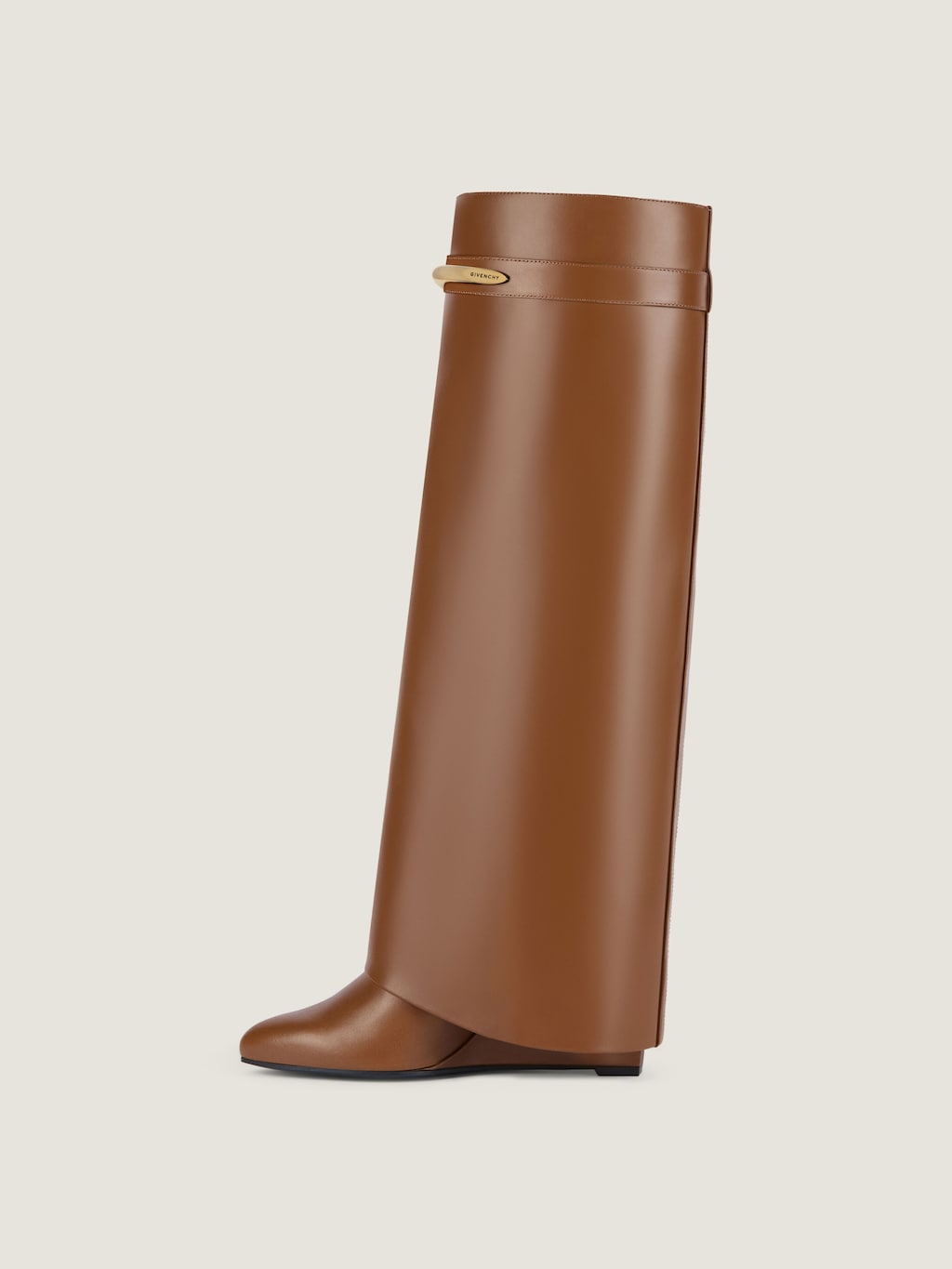 Stiefel Shark aus kastanienbraunem Leder