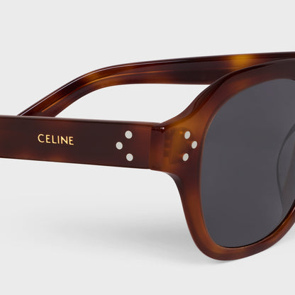 Black Frame 60 Sonnenbrille aus Acetat in klassischem Havanna