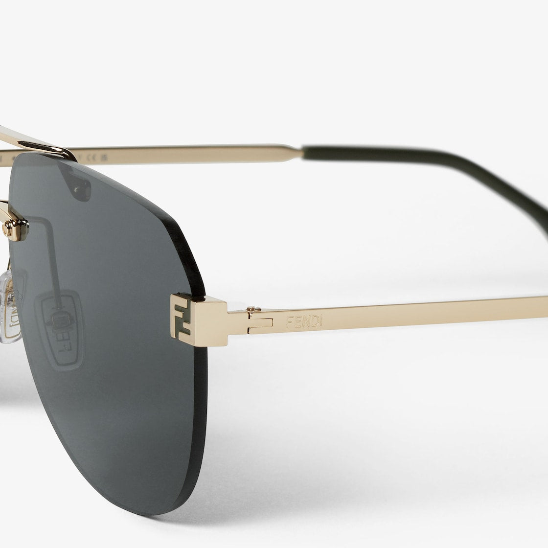 Sky Sonnenbrille aus goldfarbenem Metall für Herren