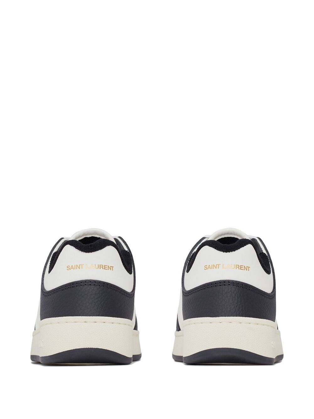 SL/61 Low-Top-Sneakers aus Kalbsleder in Schwarz/Weiß