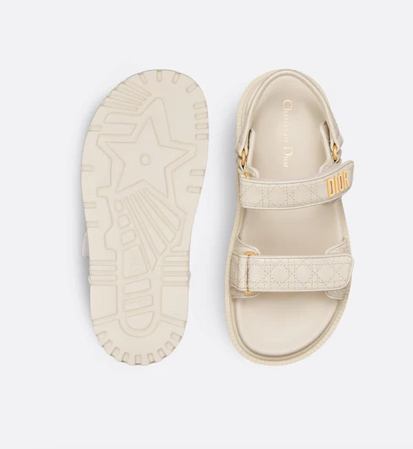 Act Sandalen aus weißem Kalbsleder