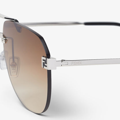 Sky Sonnenbrille aus Palladium-farbenem Metall für Herren