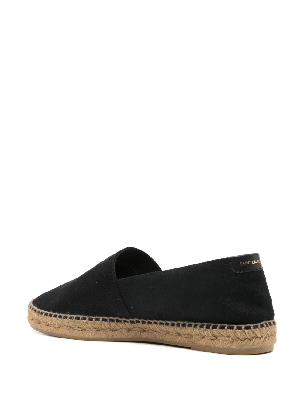 Espadrilles with embroidered logo in black
