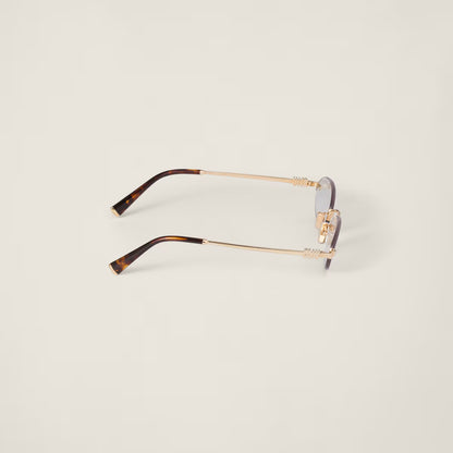 Sonnenbrille mit ovale Gläser Transparente Blaulicht