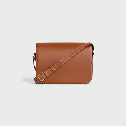 Triomphe Classique Tasche aus naturbelassenem Kalbsleder in Tan