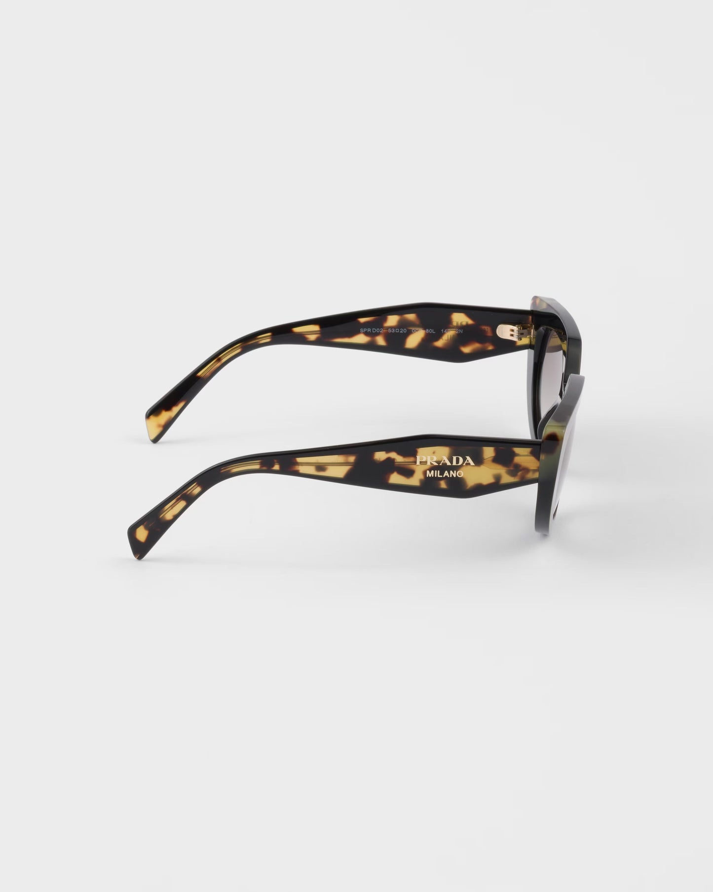 Ovale Sonnenbrille mit Logo und anthrazitfarbenen Gläsern