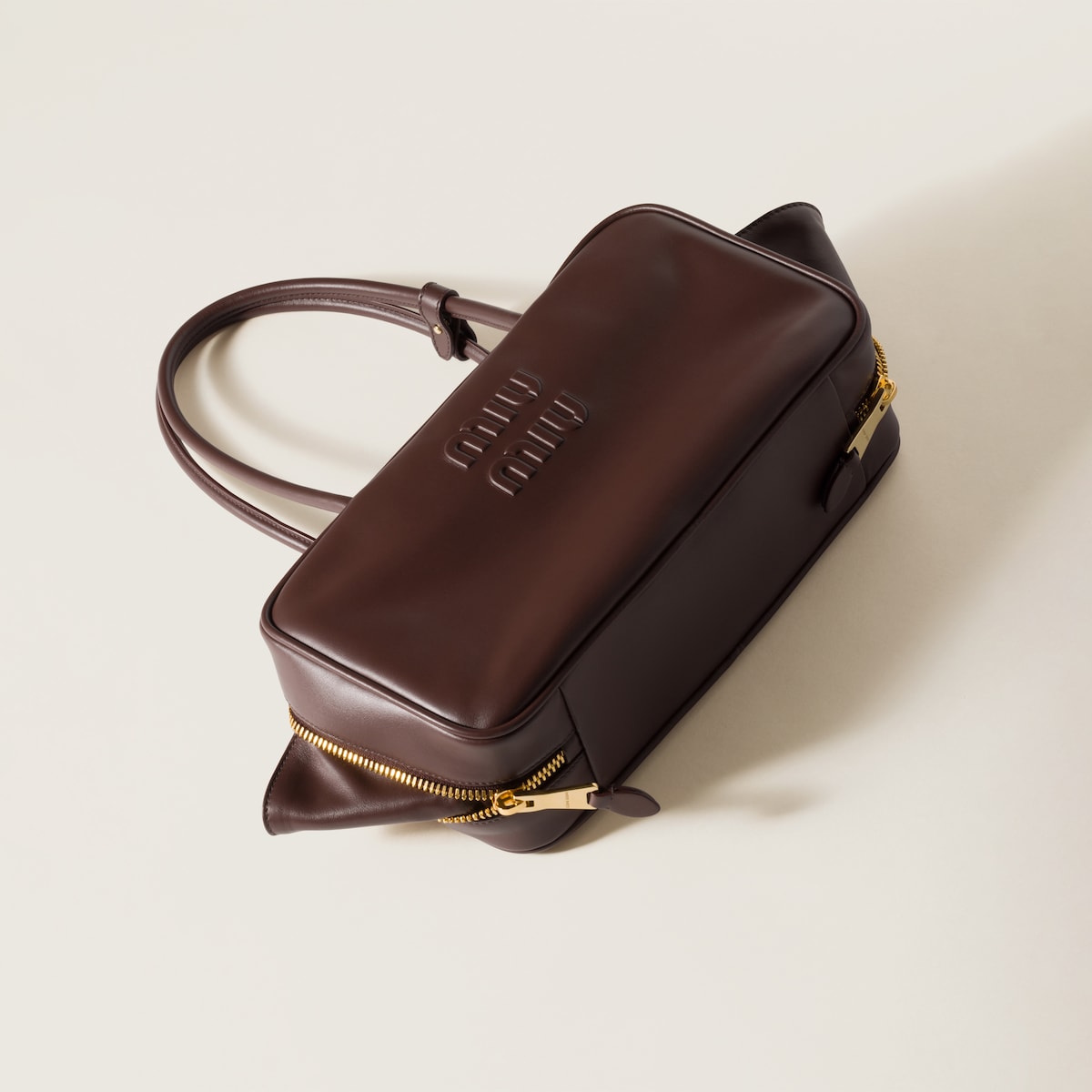 Beau Tasche mittel aus Leder in Braun