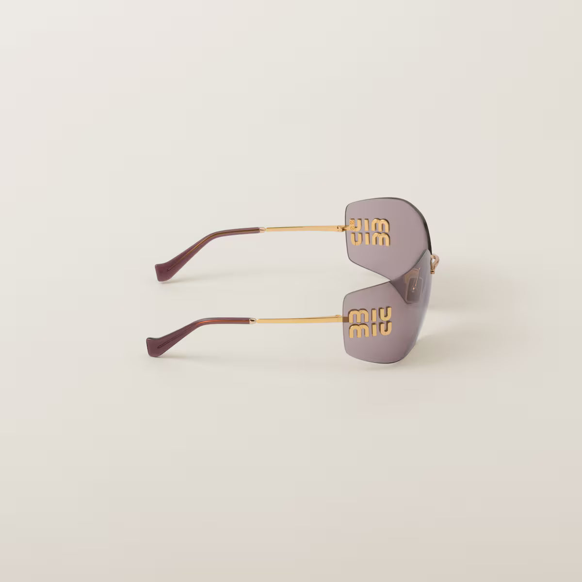 Sonnenbrille Aube mit Malvenfarbene Gläser große Ausführung