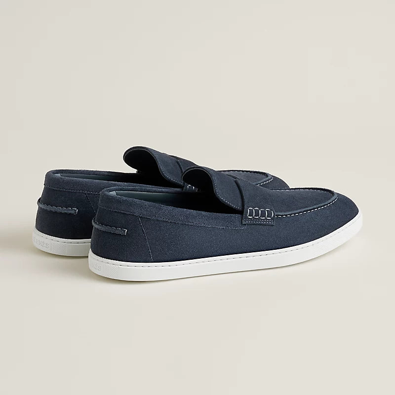 Job Loafer Dark Blue Suede