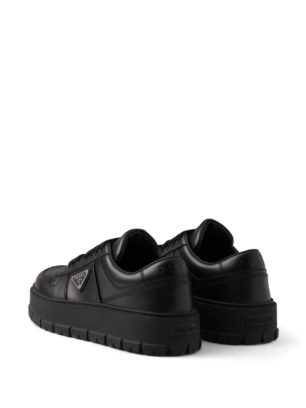 Black leather shoes