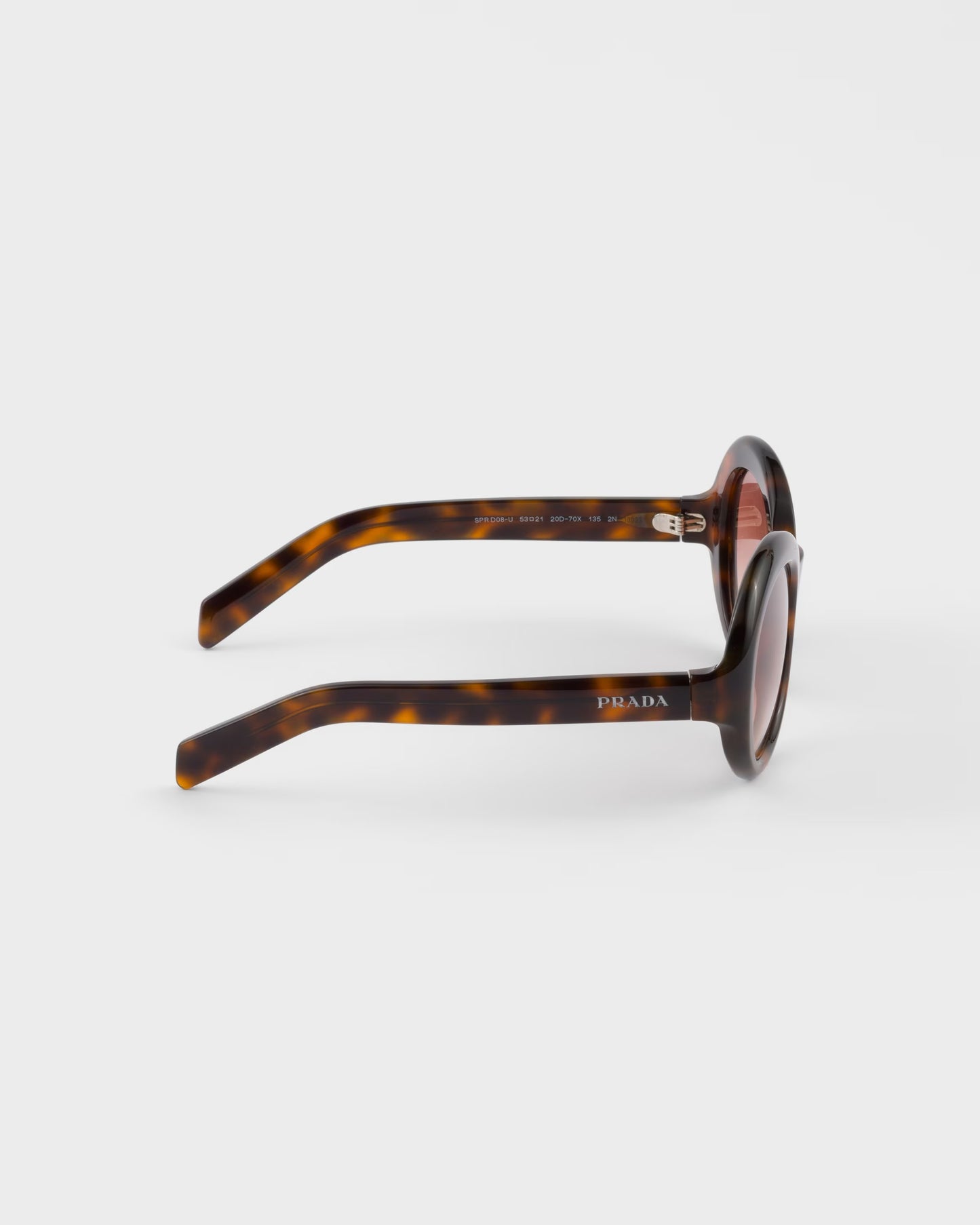 Runde Sonnenbrille mit puderrosa Verlaufsgläsern