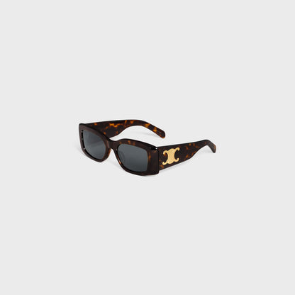 Triomphe XL 01 Sonnenbrille aus Acetat in Rot-Havanna für Damen
