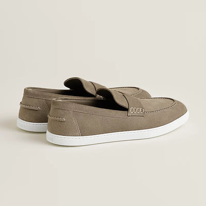 Job Loafer Taupe Wildleder
