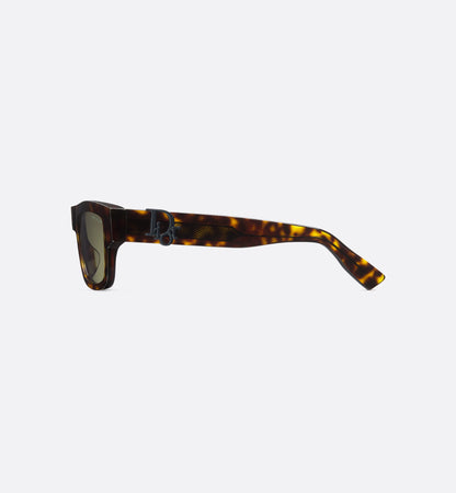 Rechteckige Sonnenbrille Oblique S3I Braun Schildpattoptik Herren