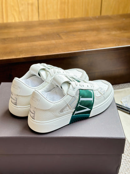 VL7N Sneakers aus Leder Weiß/Grün