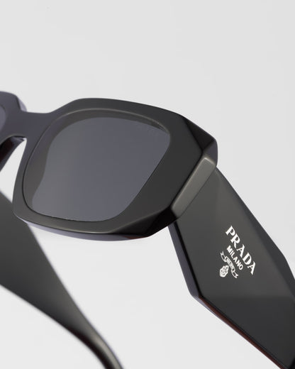 Geometrische Sonnenbrille PP Symbole Schwarz