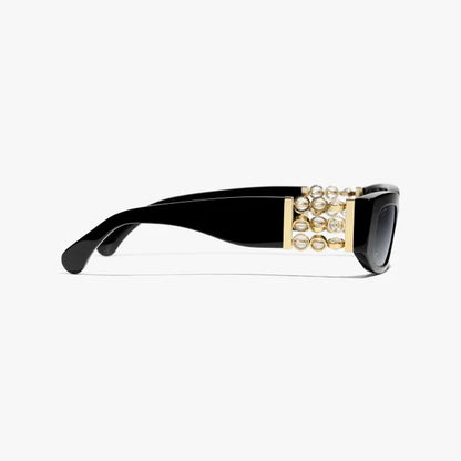 Oval Sunglasses Black