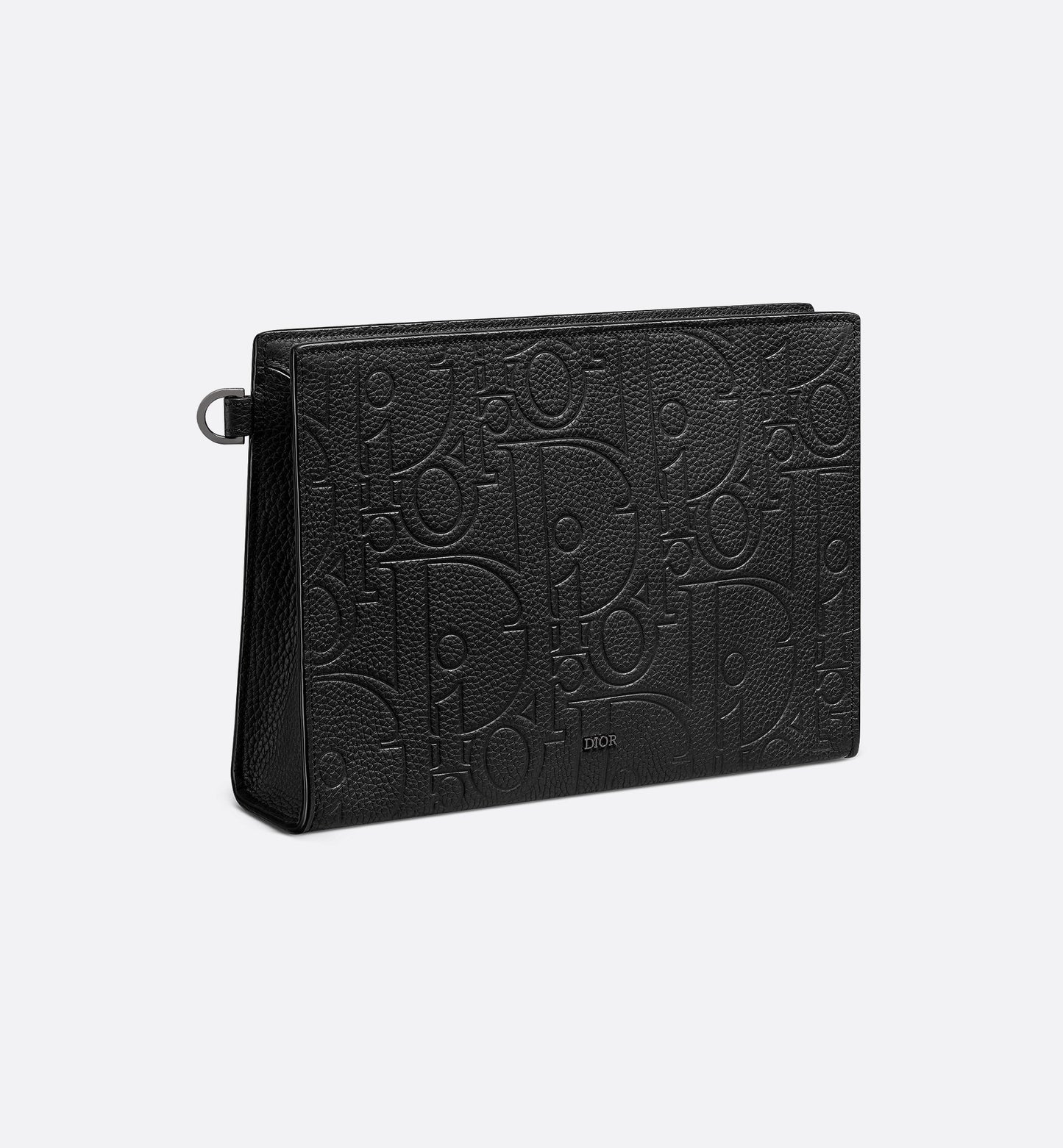 Dreieckige A5 Pochette Gravity Leder Schwarz