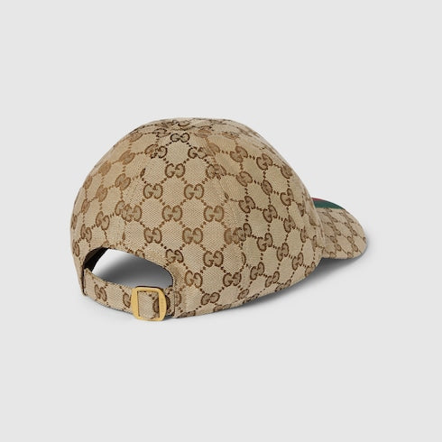 Baseballkappe aus GG-Gewebe in Beige und Ebenholz