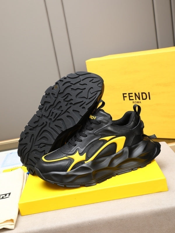 Roma Sneakers in Schwarz/Gelb