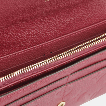 Sarah Empreinte Maroon Wallet