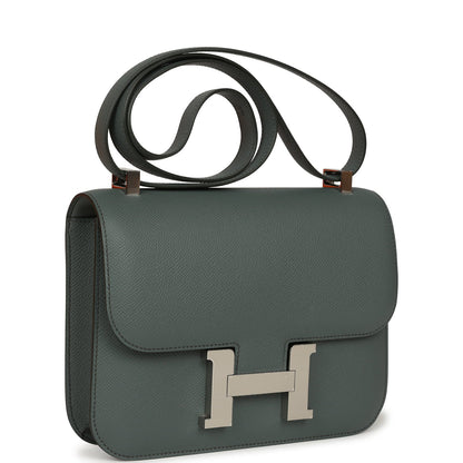 Constance 23 Vert Amande Epsom Palladium Hardware