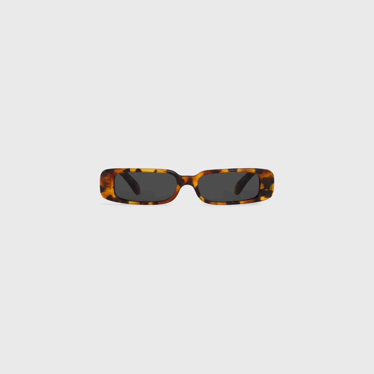 Rechteckige S343 Sonnenbrille aus Acetat in Havanna Leopard für Damen