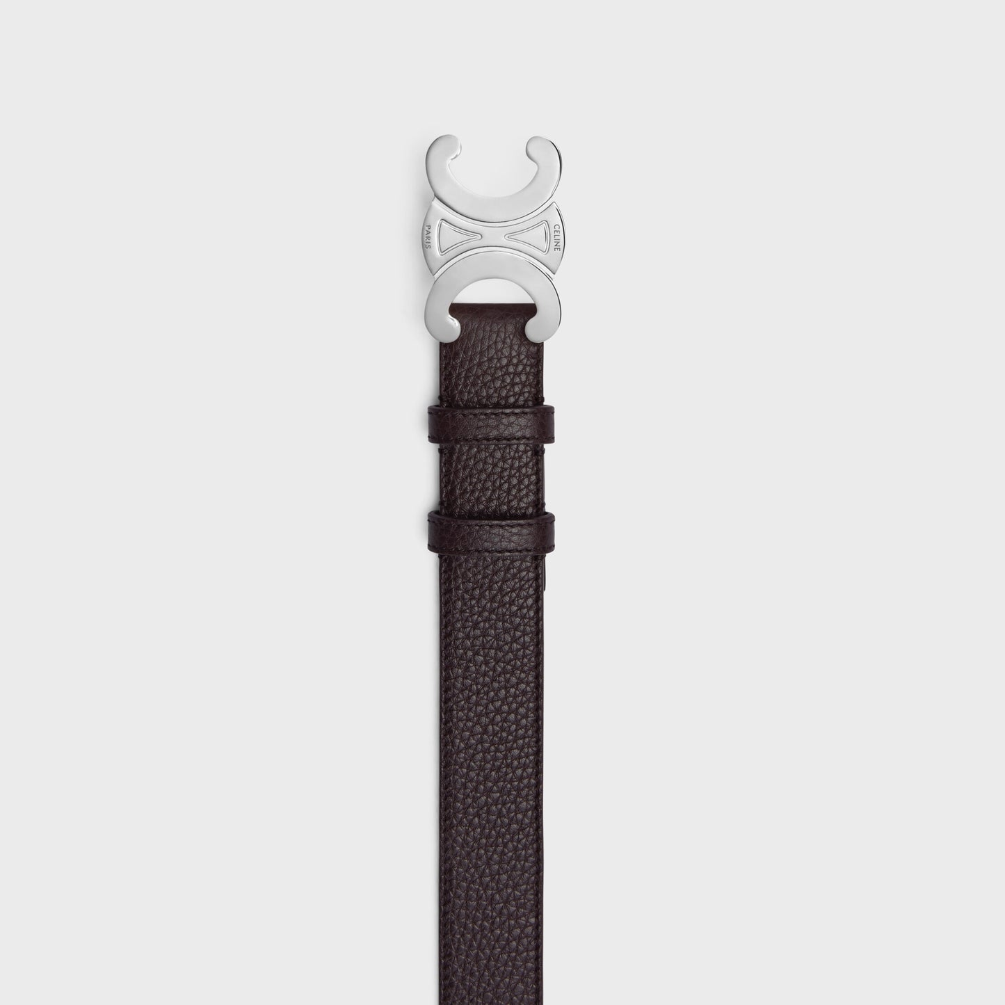 Triomphe Gürtel 30 mm aus genarbtem Kalbsleder in Espresso für Herren