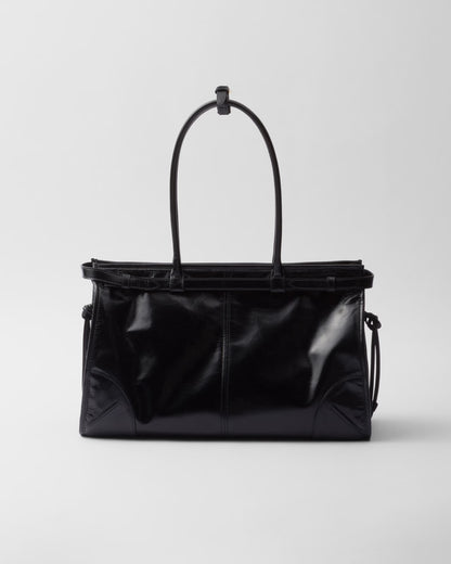 Bonnie Große Handtasche aus Leder Schwarz