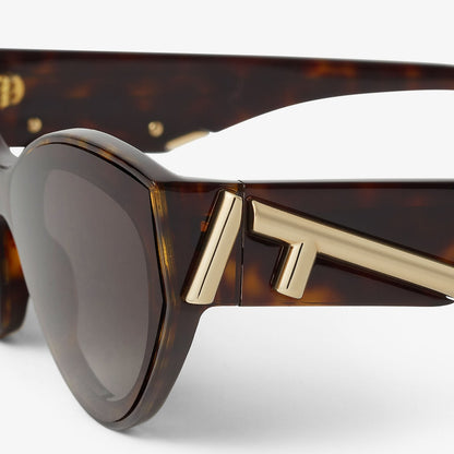 First acetate sunglasses Havana for women