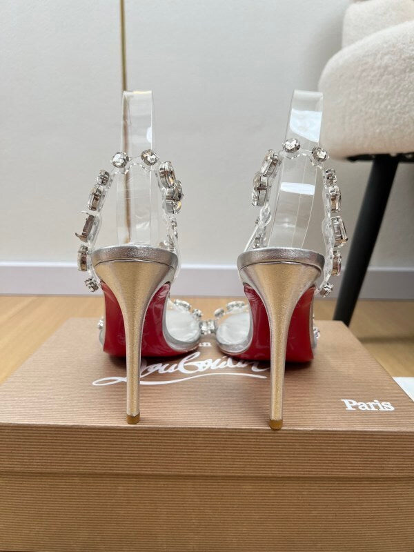 Rosalie Jewel 100 Sandalen mit Kristallverzierung Weiß