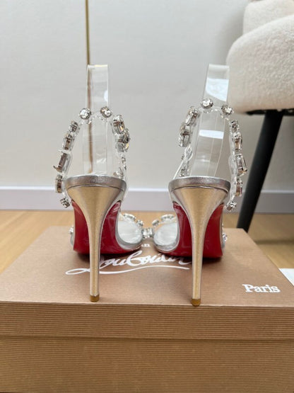 Rosalie Jewel 100 Sandalen mit Kristallverzierung Weiß