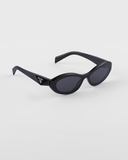 Sonnenbrille PP Symbole aus schwarzem Acetat