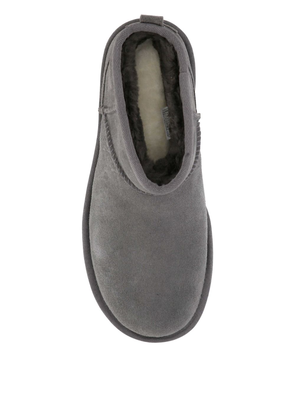 51mm Plateau-Stiefeletten aus Wildleder Anthrazit