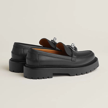 Icone Loafer Schwarzes Leder