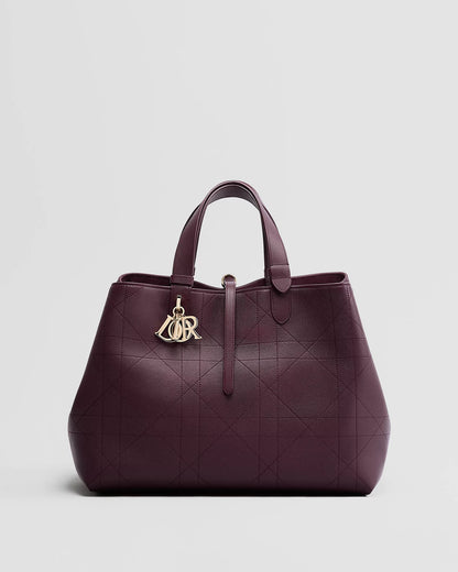 Große Dior Toujours Tasche Bordeaux