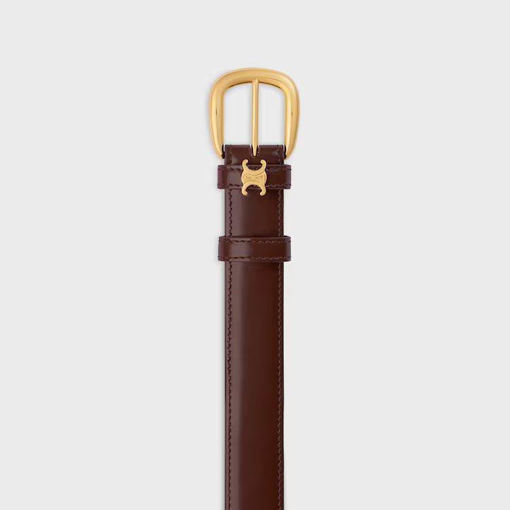 Vivienne Gürtel 25 mm aus Taurillonleder in Kastanie für Damen