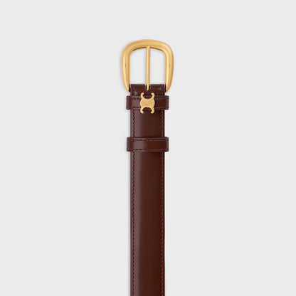 Vivienne Gürtel 25 mm aus Taurillonleder in Kastanie für Damen