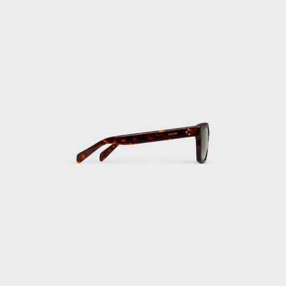 Black Frame 41 Sonnenbrille aus Acetat in Rot-Havanna