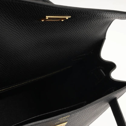 Kelly 25 Noir Epsom