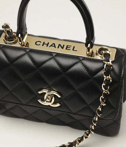 Mini handbag with handle black