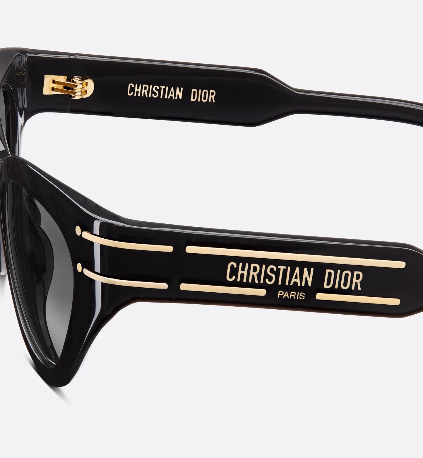 Signature B7I Schmetterlings-Sonnenbrille Schwarz Damen