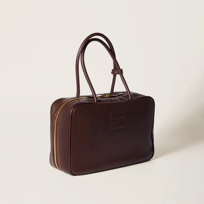 Beau Tasche groß aus Leder in Braun
