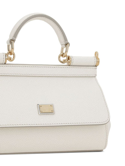 Weiße Ledertasche Sicilia