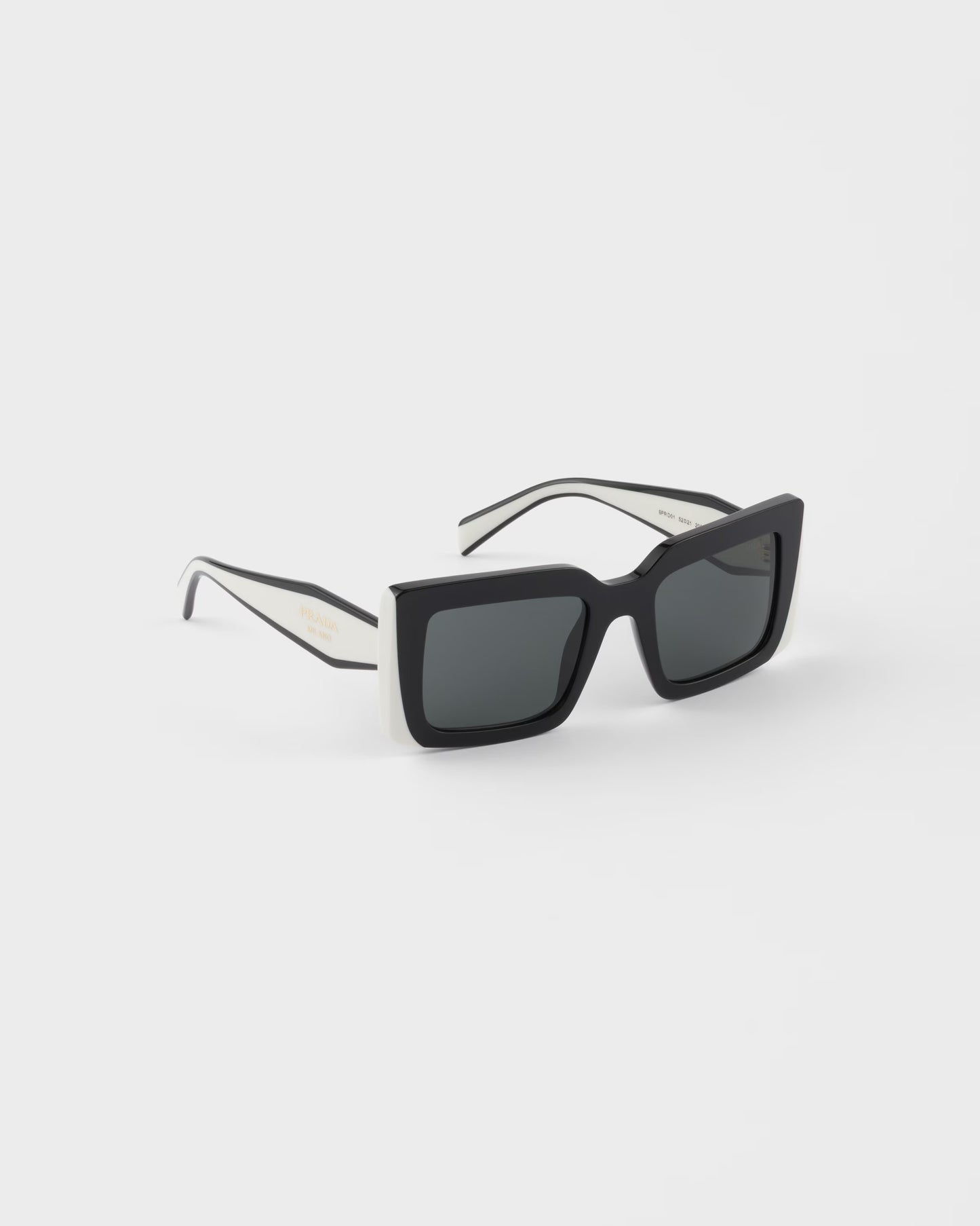 Oversized rechteckige Sonnenbrille mit schwarzem Logo