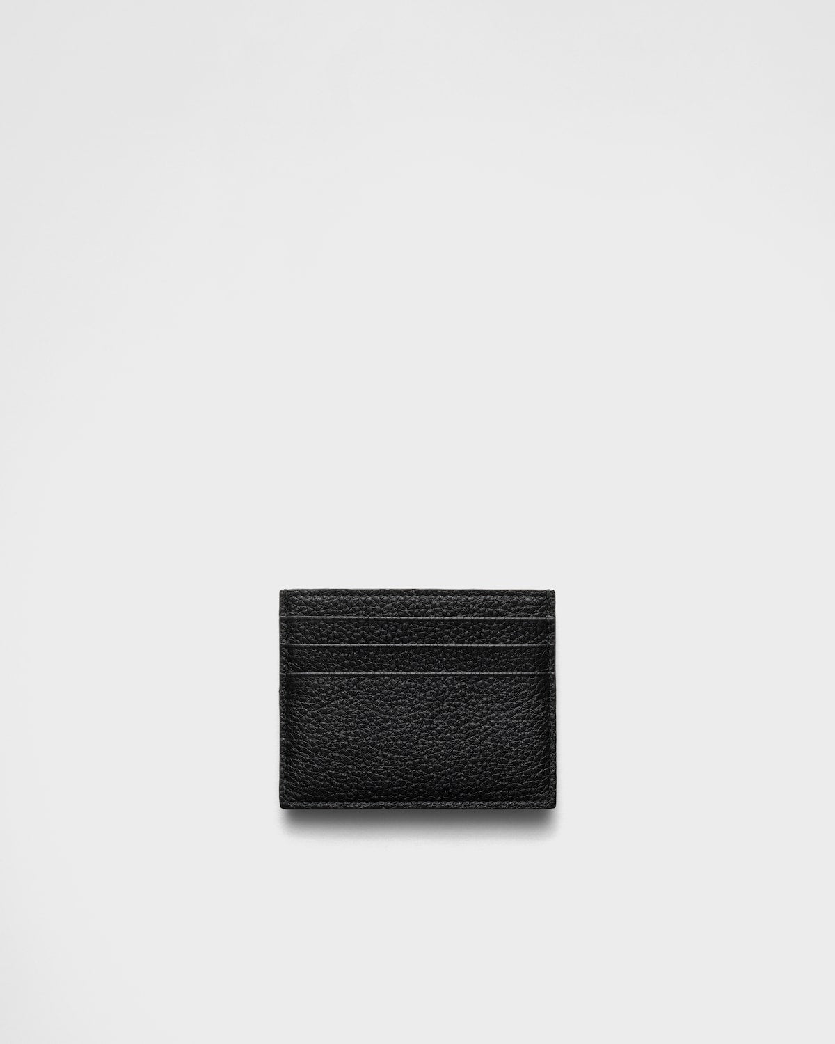 Black leather card holder