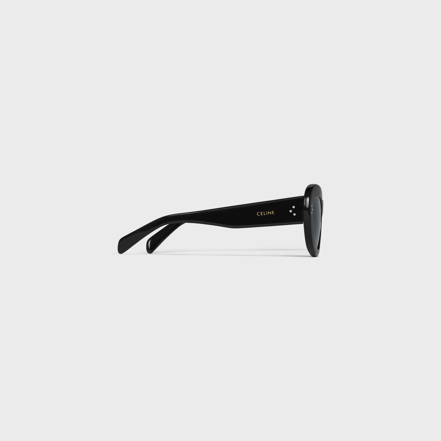 Schmetterlings-S320 Sonnenbrille aus schwarzem Acetat für Damen