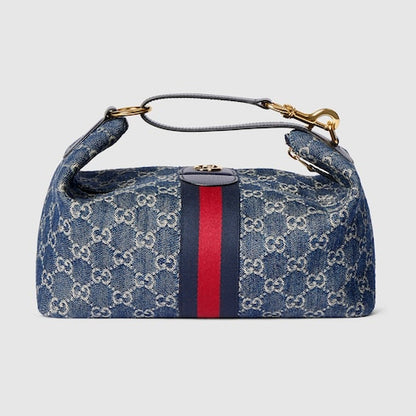 GG Vanity Handbag medium Blue and White